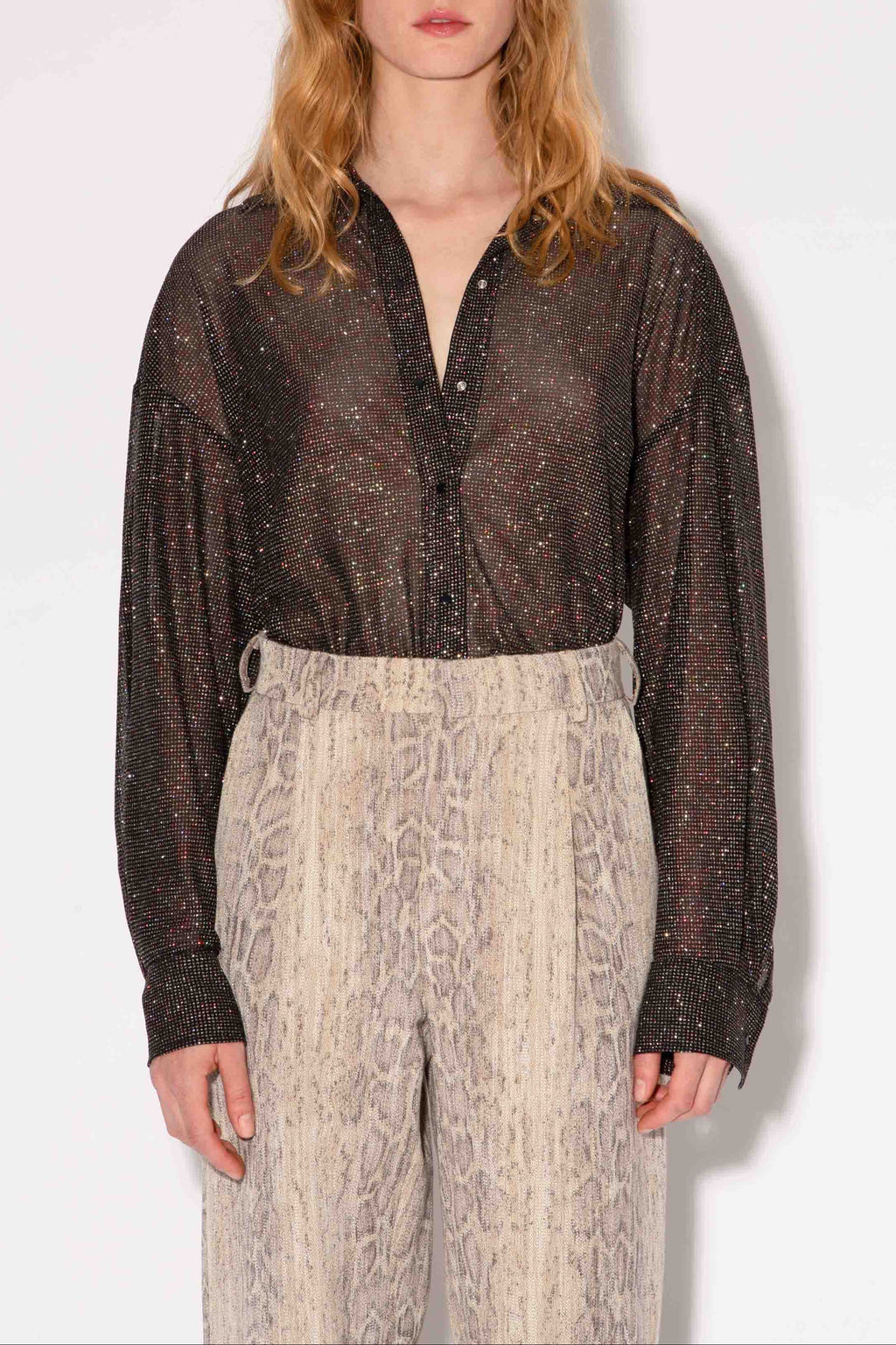 CHEMISE BIJOU DISCO NOIR
