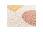 Adeline - Tapis Poils Ras - Motif Abstrait - Jaune
