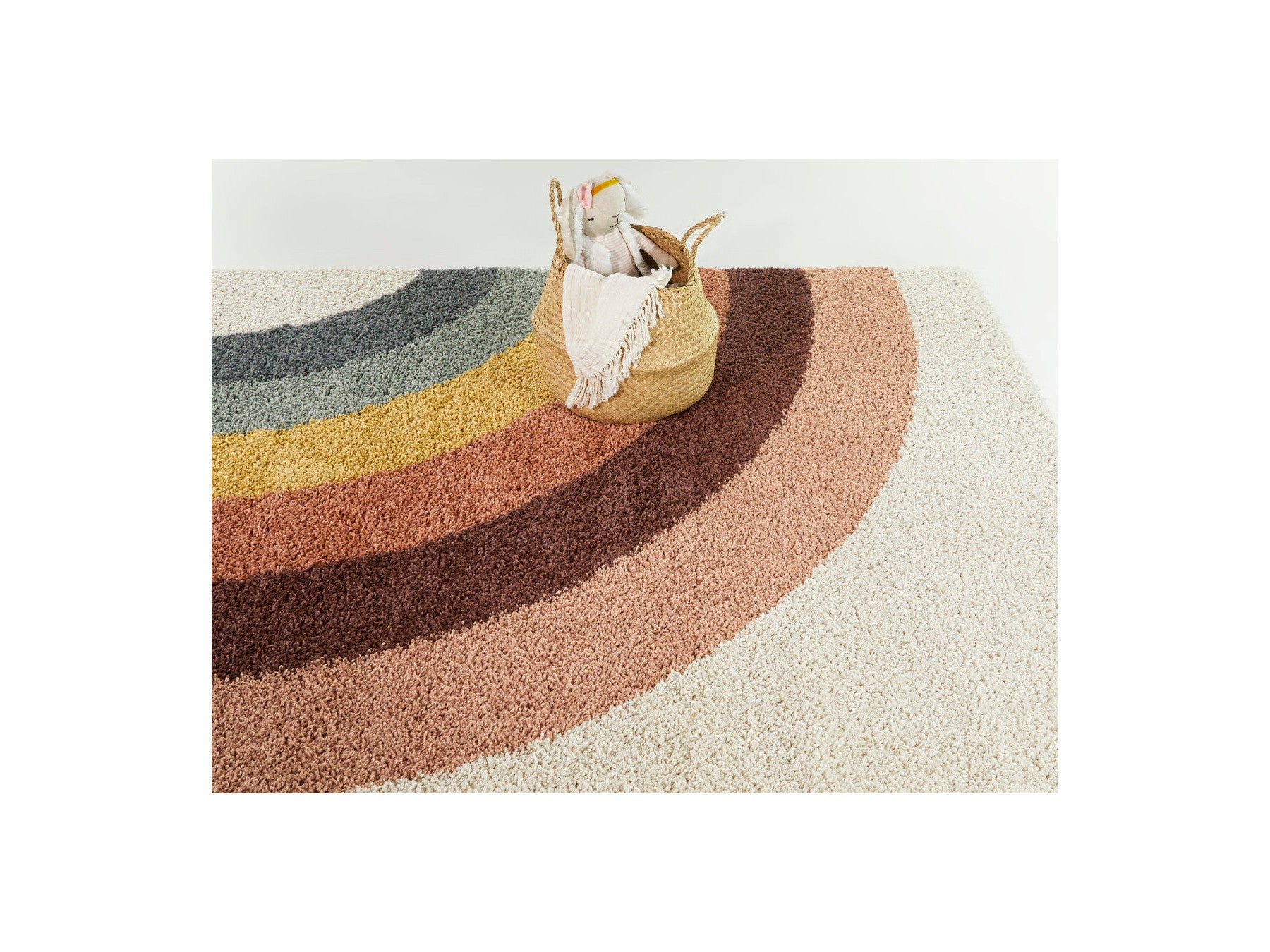 Claire - Tapis Poils Ras - Motif Abstrait - Multicolore