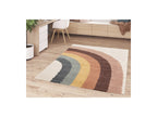 Claire - Tapis Poils Ras - Motif Abstrait - Multicolore