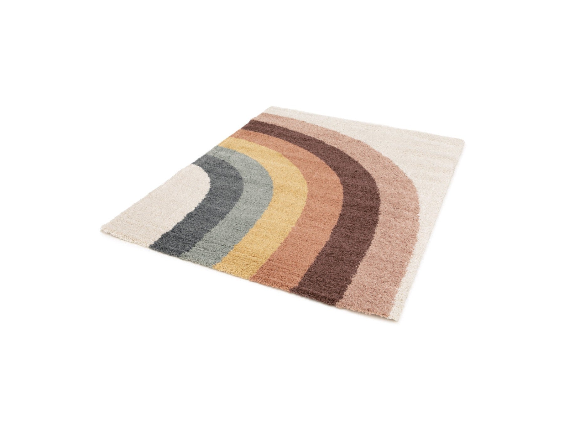 Claire - Tapis Poils Ras - Motif Abstrait - Multicolore