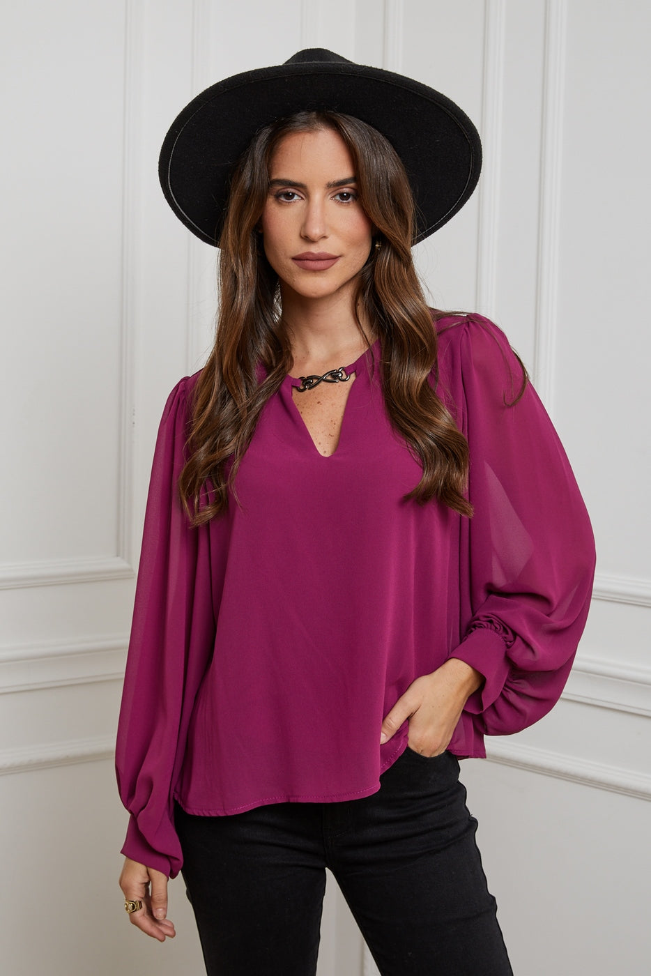 Blusa - Ciruela