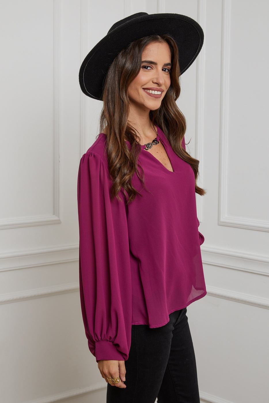 Blusa - Ciruela