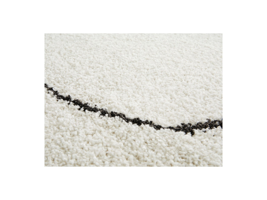 Laure - Alfombra de pelo corto - Motivo abstracto - Blanco