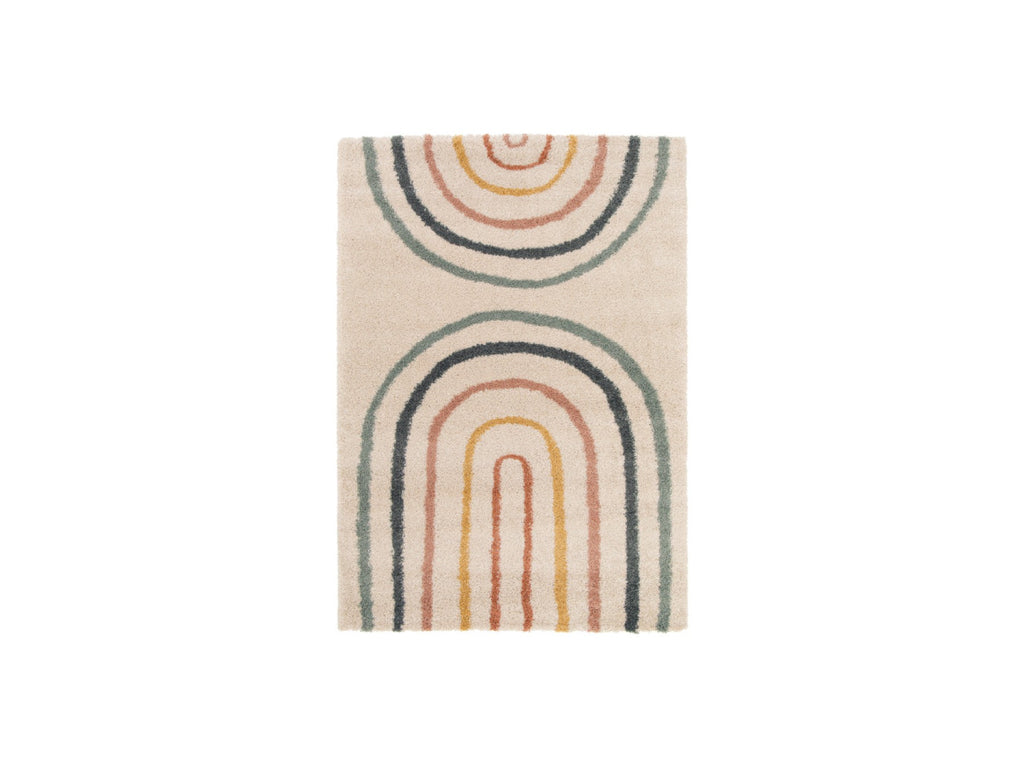 Lilia - Alfombra de pelo corto - Motivo abstracto - Multicolor