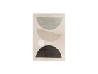 Martine - Tapis Poils Ras - Motif Abstrait - Gris Foncé