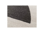 Martine - Tapis Poils Ras - Motif Abstrait - Gris Foncé