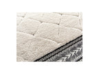Tapis Poils Ras - Romain - Motif Graphique - Beige