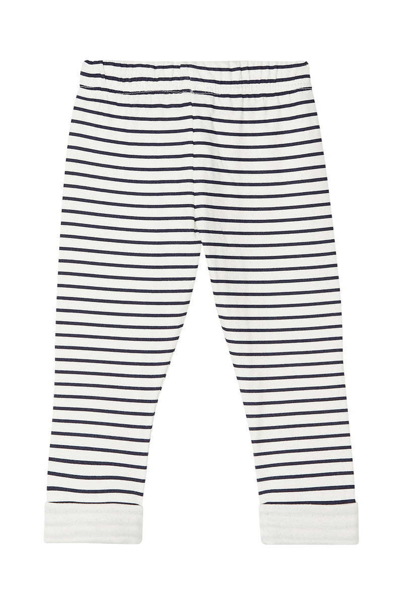 Pantalón - Blanco Y Azul Marino - Bebé Niño