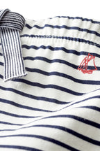 Pantalón - Blanco Y Azul Marino - Bebé Niño