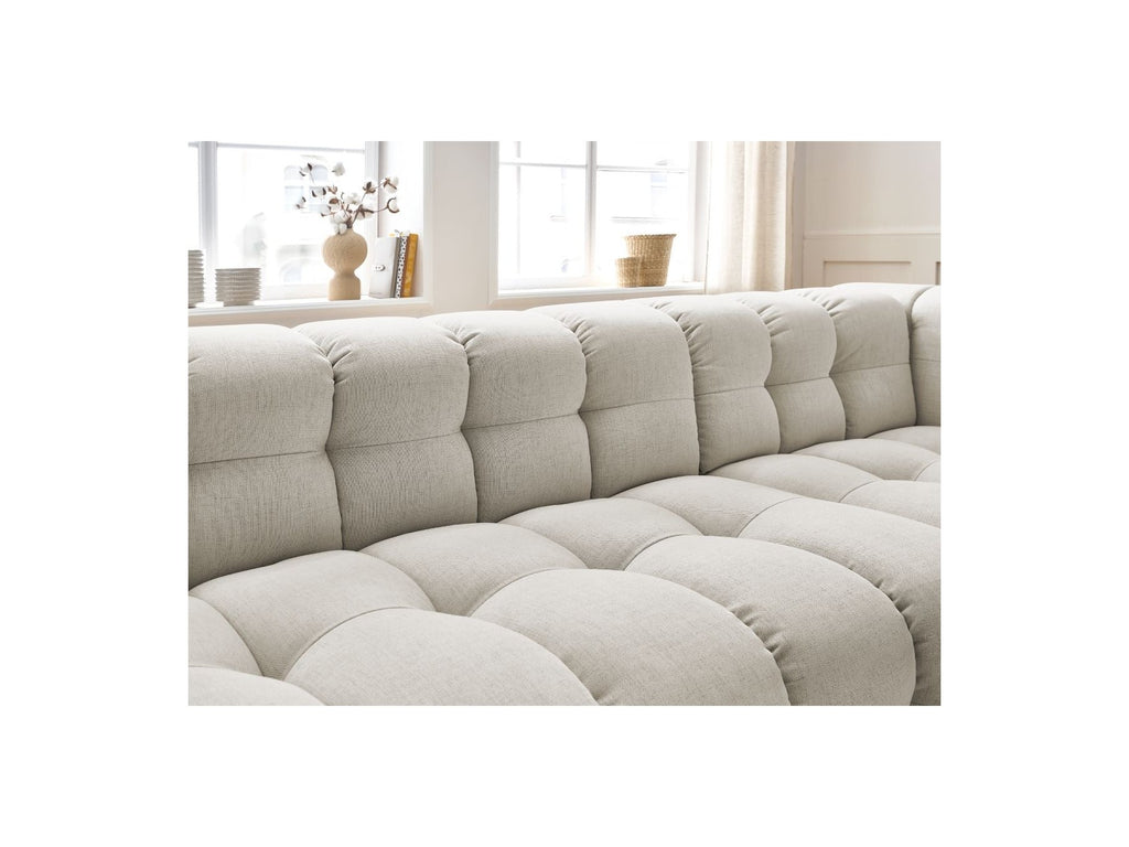 Cloud - Canapé D'Angle Fixe - Tissu Lisse - Angle Droit