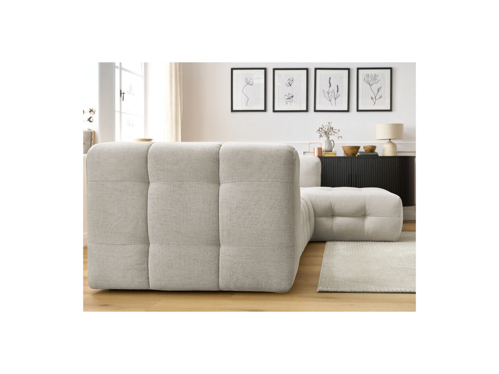 Cloud - Canapé D'Angle Fixe - Tissu Lisse - Angle Droit