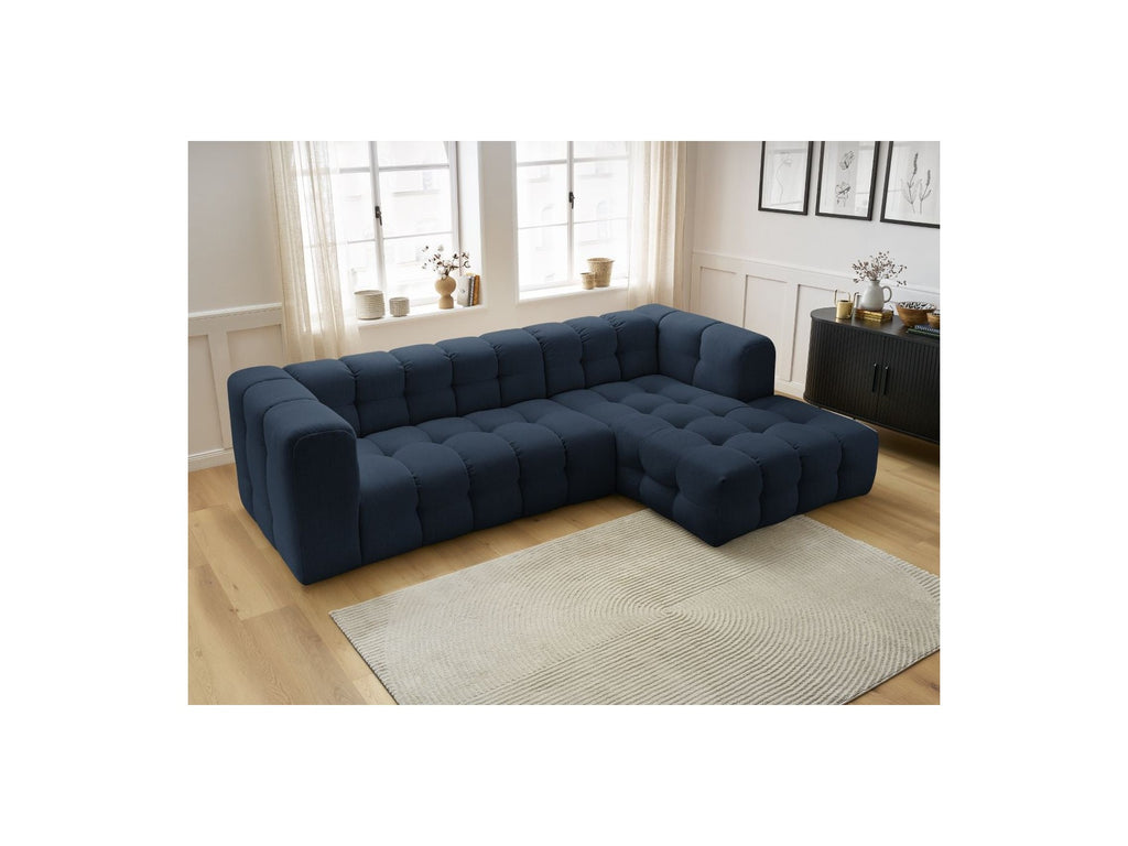 Cloud - Canapé D'Angle Fixe - Tissu Lisse - Angle Droit