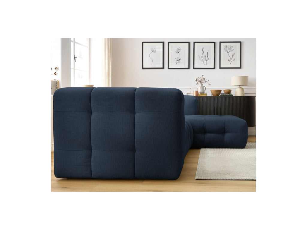 Cloud - Canapé D'Angle Fixe - Tissu Lisse - Angle Droit