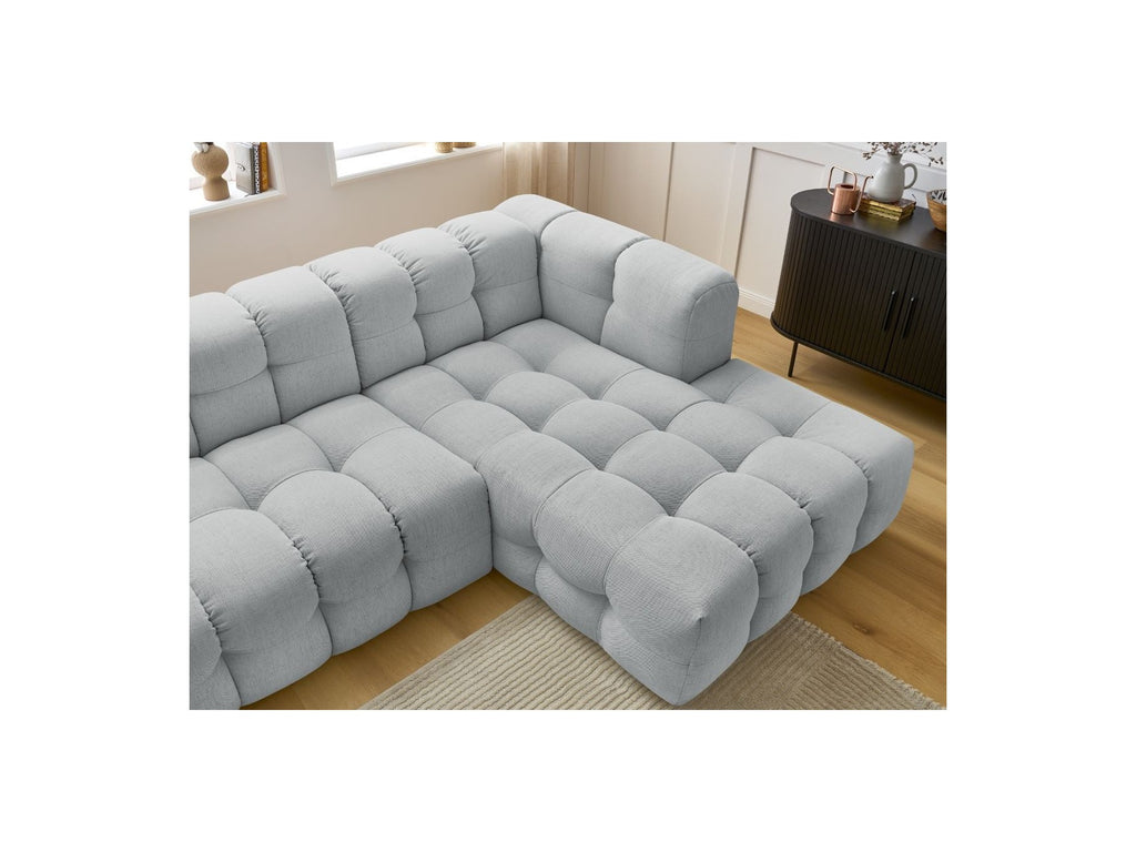 Cloud - Canapé D'Angle Fixe - Tissu Lisse - Angle Droit