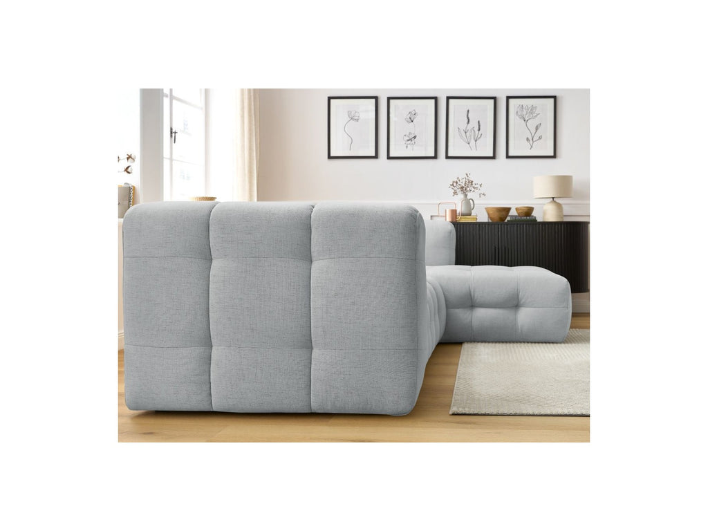 Cloud - Canapé D'Angle Fixe - Tissu Lisse - Angle Droit