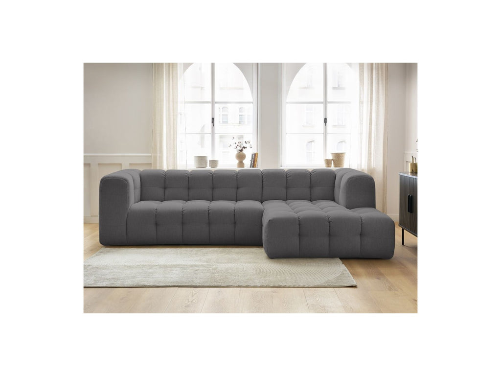 Cloud - Canapé D'Angle Fixe - Tissu Lisse - Angle Droit