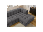 Cloud - Canapé D'Angle Fixe - Tissu Lisse - Angle Droit