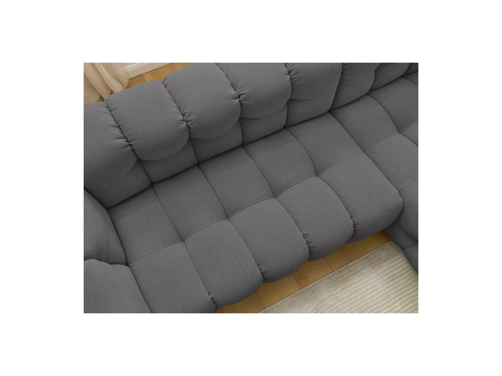 Cloud - Canapé D'Angle Fixe - Tissu Lisse - Angle Droit