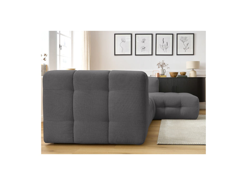 Cloud - Canapé D'Angle Fixe - Tissu Lisse - Angle Droit