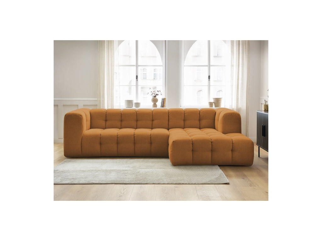 Cloud - Canapé D'Angle Fixe - Tissu Lisse - Angle Droit