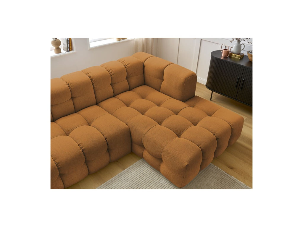 Cloud - Canapé D'Angle Fixe - Tissu Lisse - Angle Droit