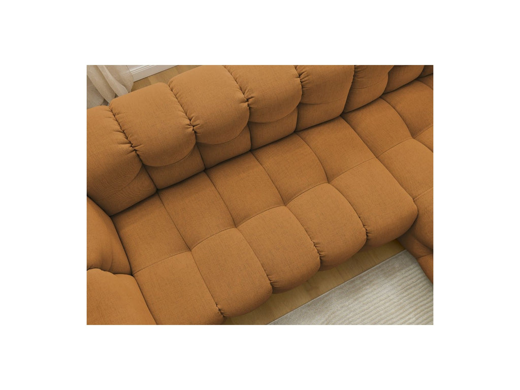Cloud - Canapé D'Angle Fixe - Tissu Lisse - Angle Droit