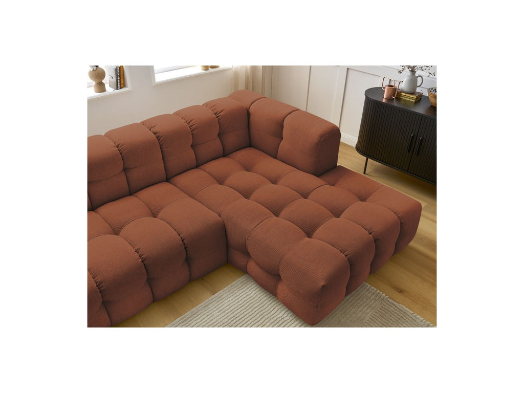 Cloud - Canapé D'Angle Fixe - Tissu Lisse - Angle Droit