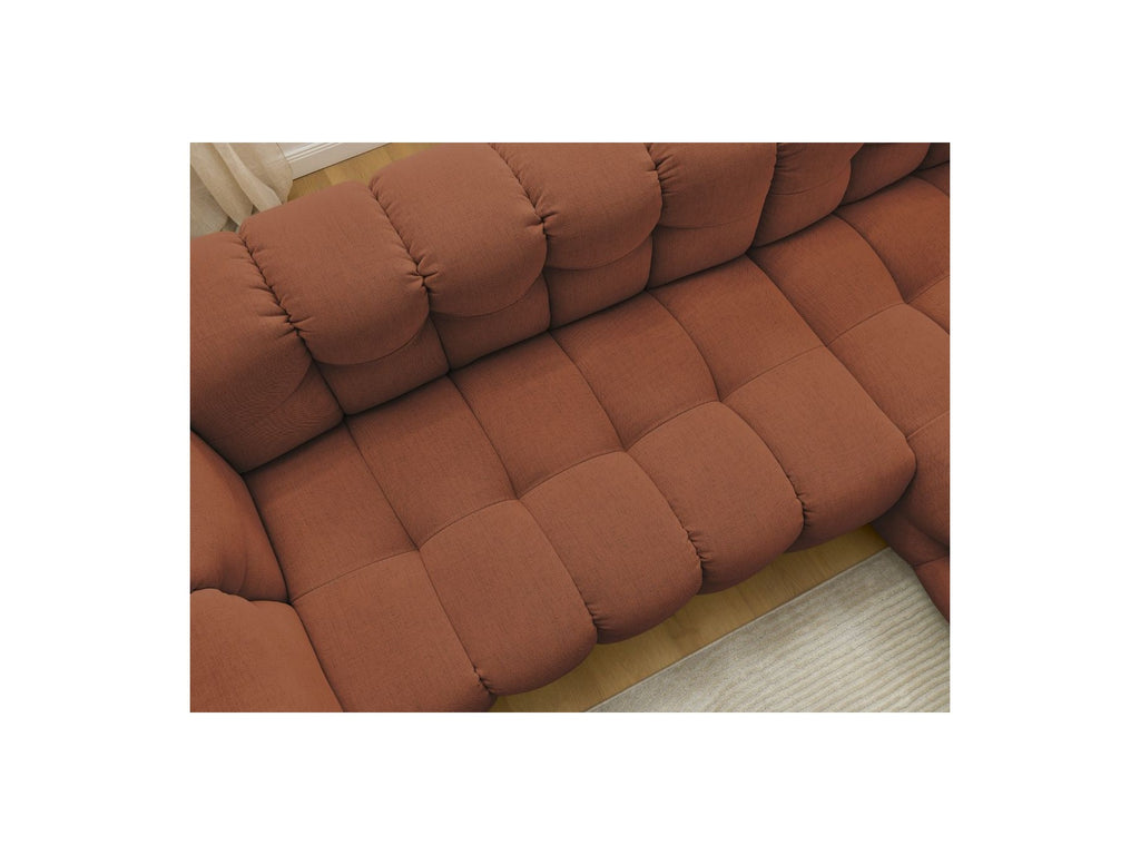 Cloud - Canapé D'Angle Fixe - Tissu Lisse - Angle Droit