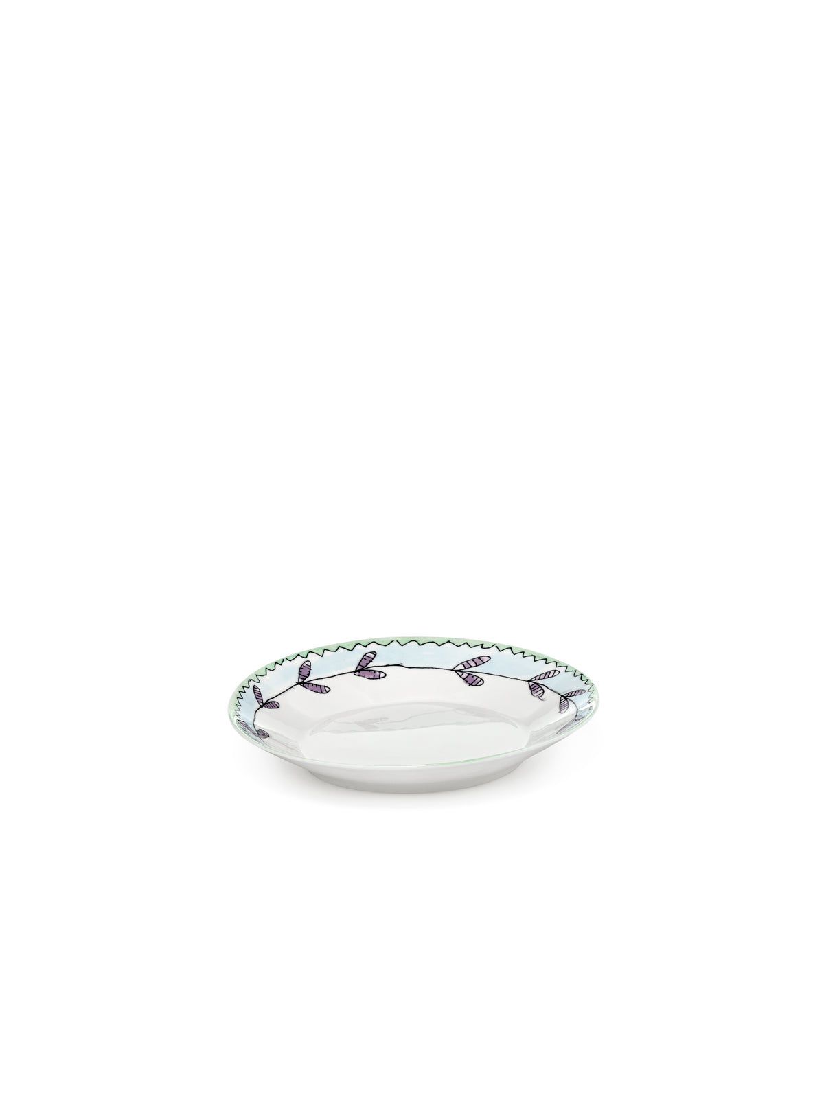 Midnight Flowers - 2er-Set Tiefe Teller - S - Bone-China-Porzellan - Blossom Milk