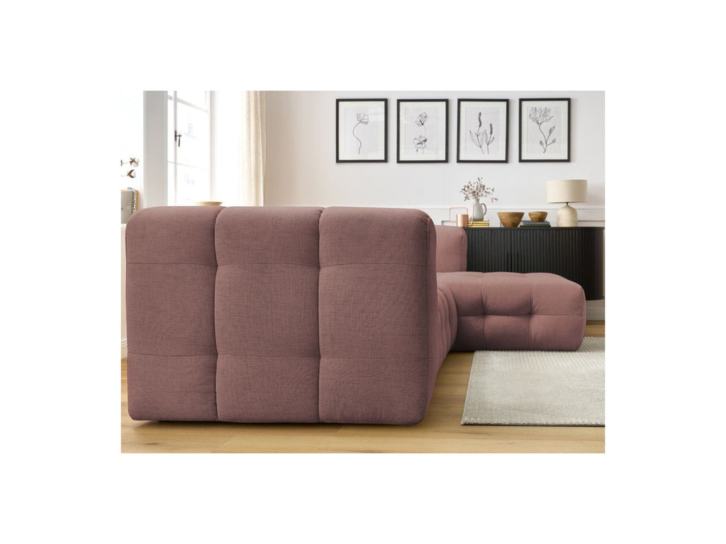 Cloud - Canapé D'Angle Fixe - Tissu Lisse - Angle Droit