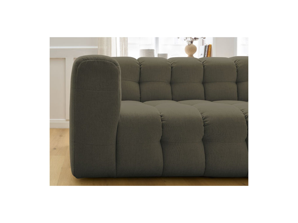Cloud - Canapé D'Angle Fixe - Tissu Lisse - Angle Droit
