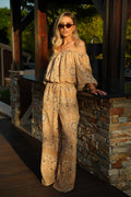 Blouse Imprimée Nita - Camel