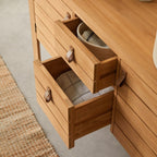 Minimalys - Meuble Sous Vasque - Teck - Naturel
