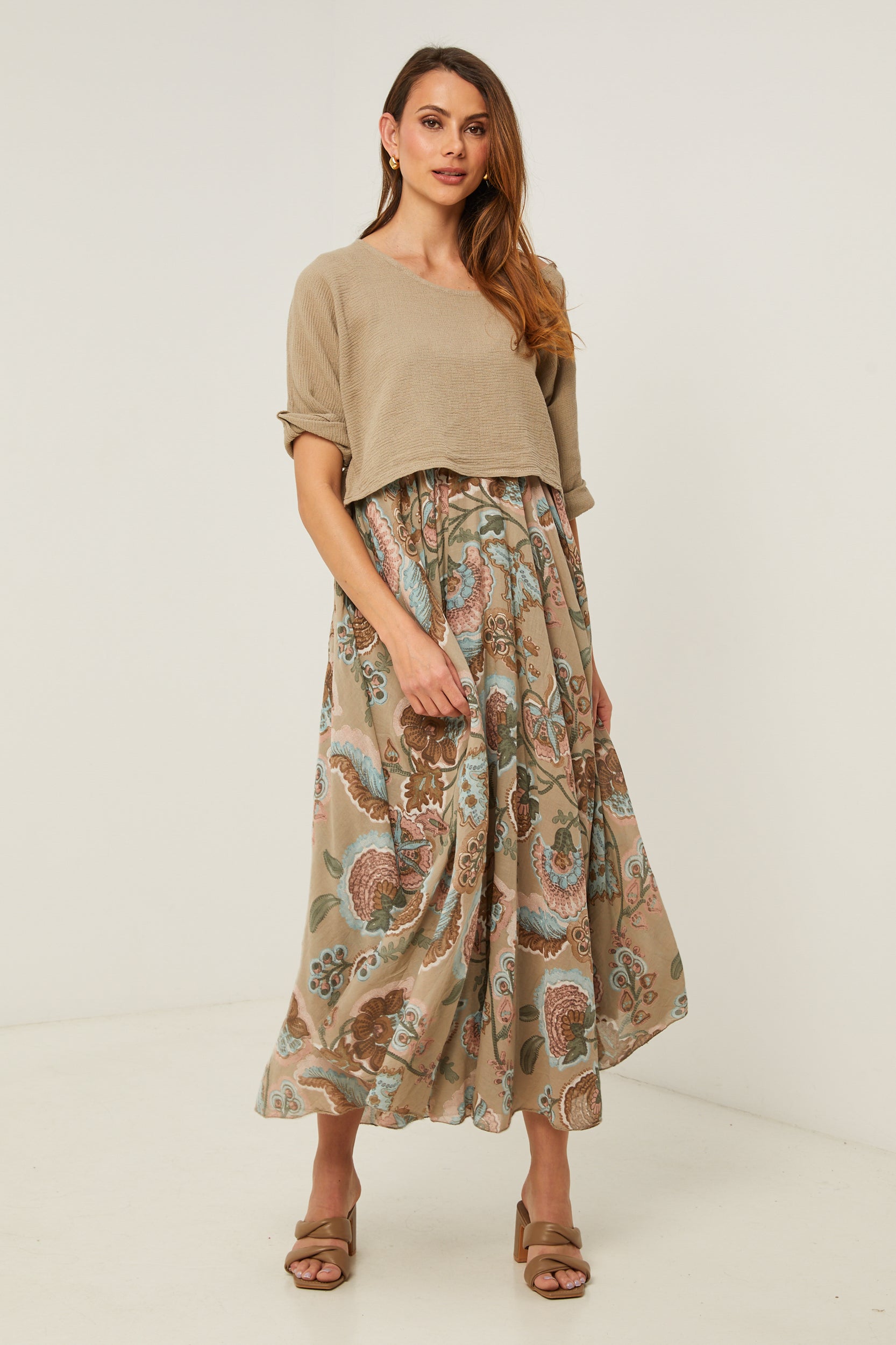 Robe - Taupe - Femme