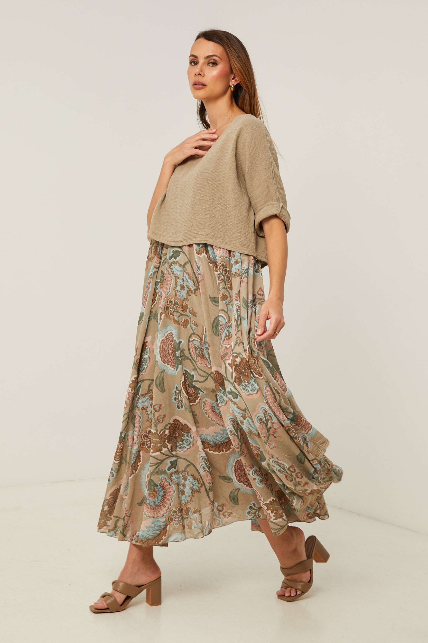 Robe - Taupe - Femme