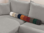 Augustin - Sofá esquinero reversible convertible con apertura exprés - Tejido bouclé