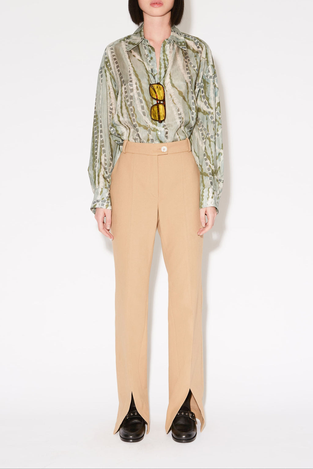 ISLAND SKATER TROUSERS Beige