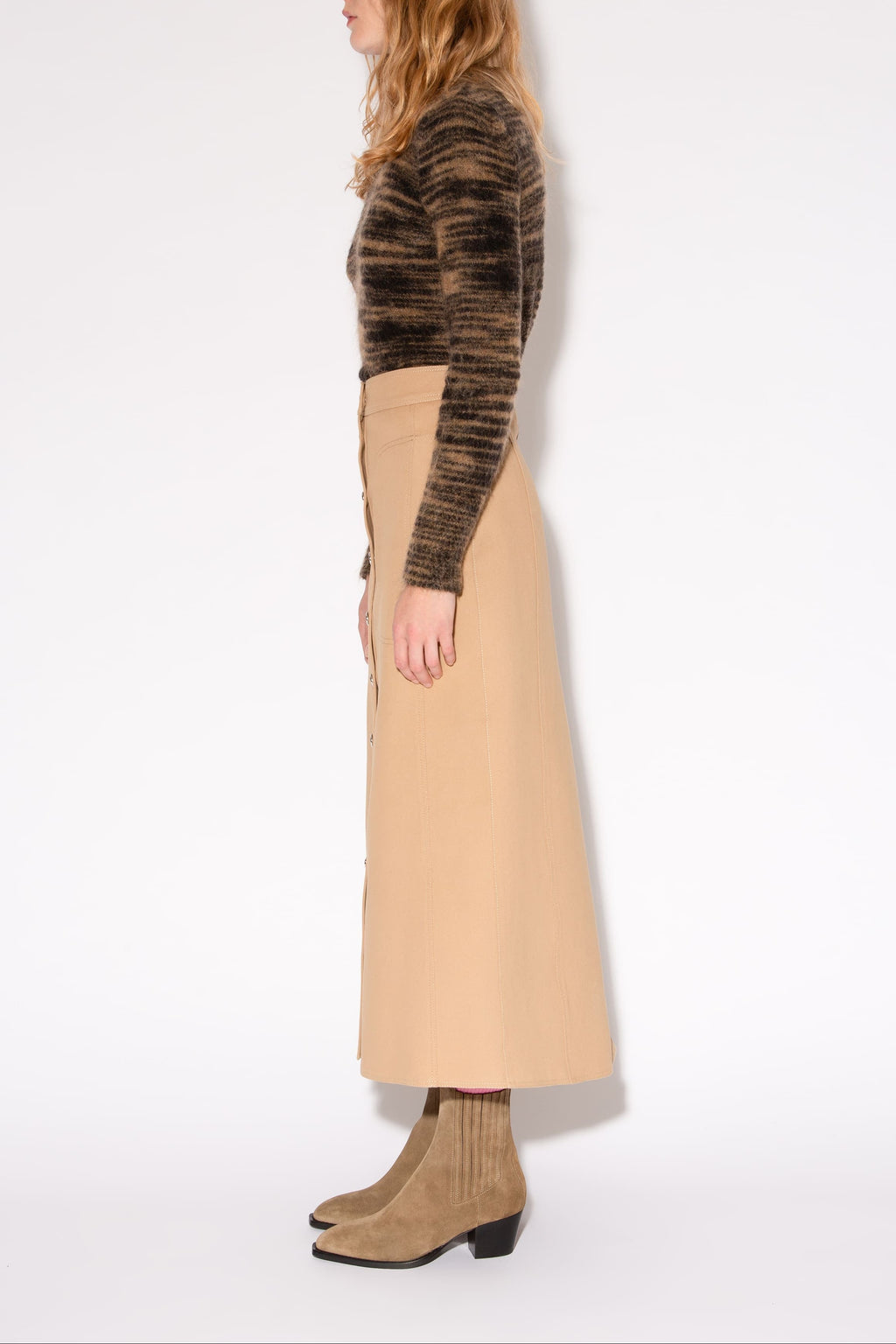 JUPE SIMONA SKATER Beige