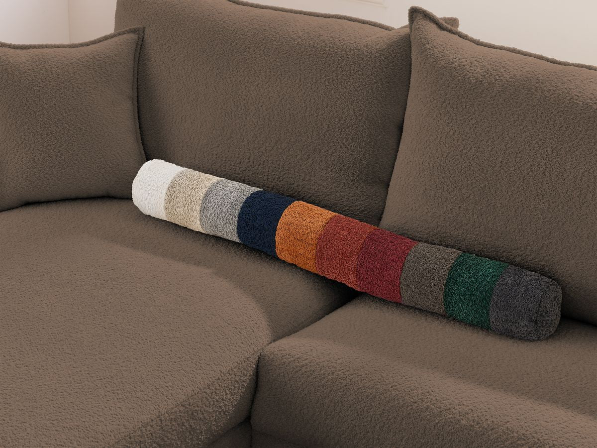 Augustin - Sofá esquinero reversible convertible con apertura exprés - Tejido bouclé