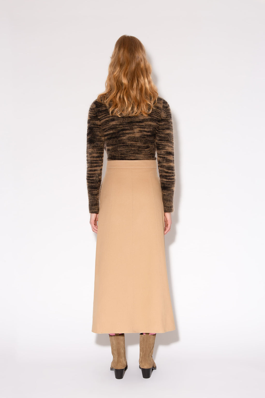 JUPE SIMONA SKATER Beige