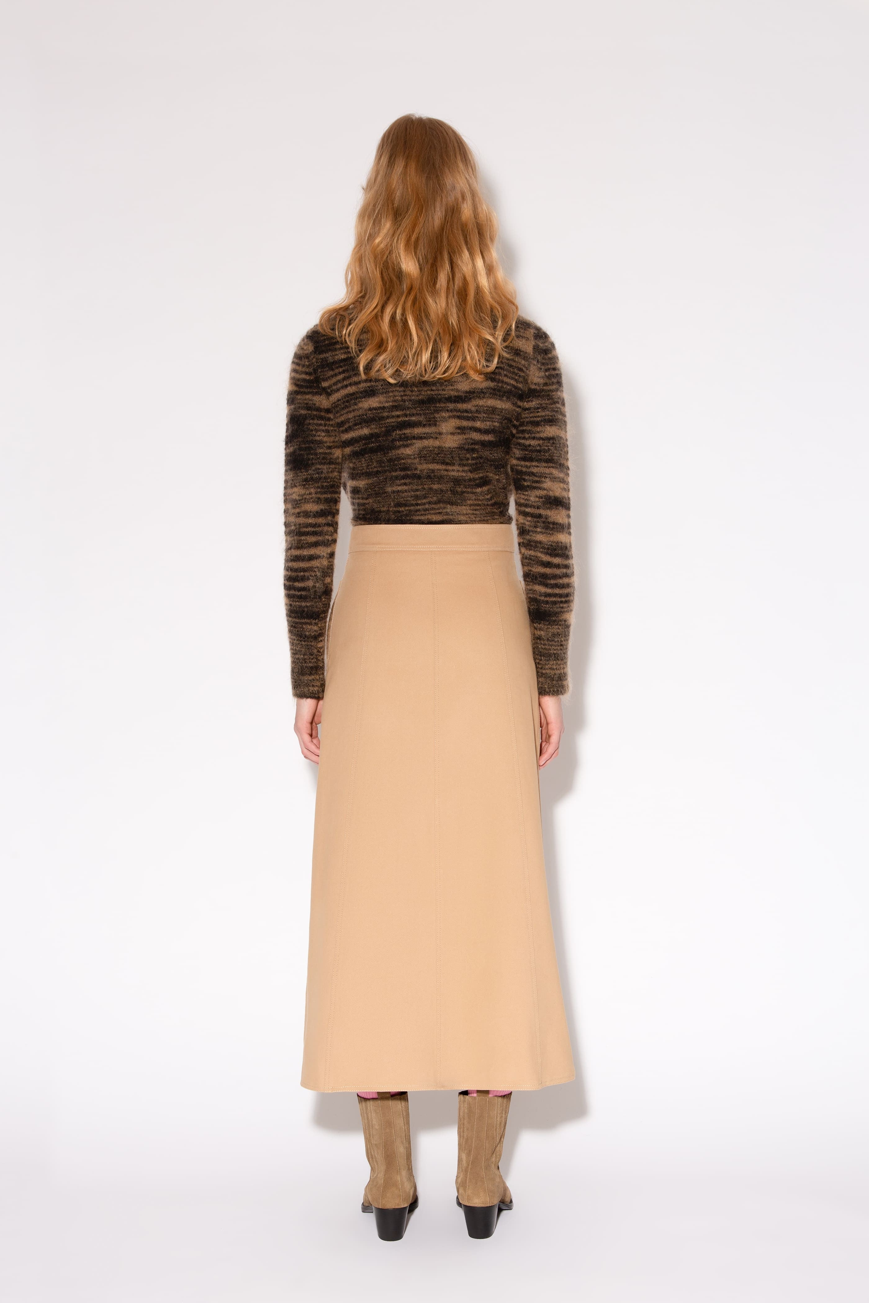 JUPE SIMONA SKATER Beige