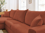 Augustin - Sofá esquinero reversible convertible con apertura exprés - Tejido bouclé