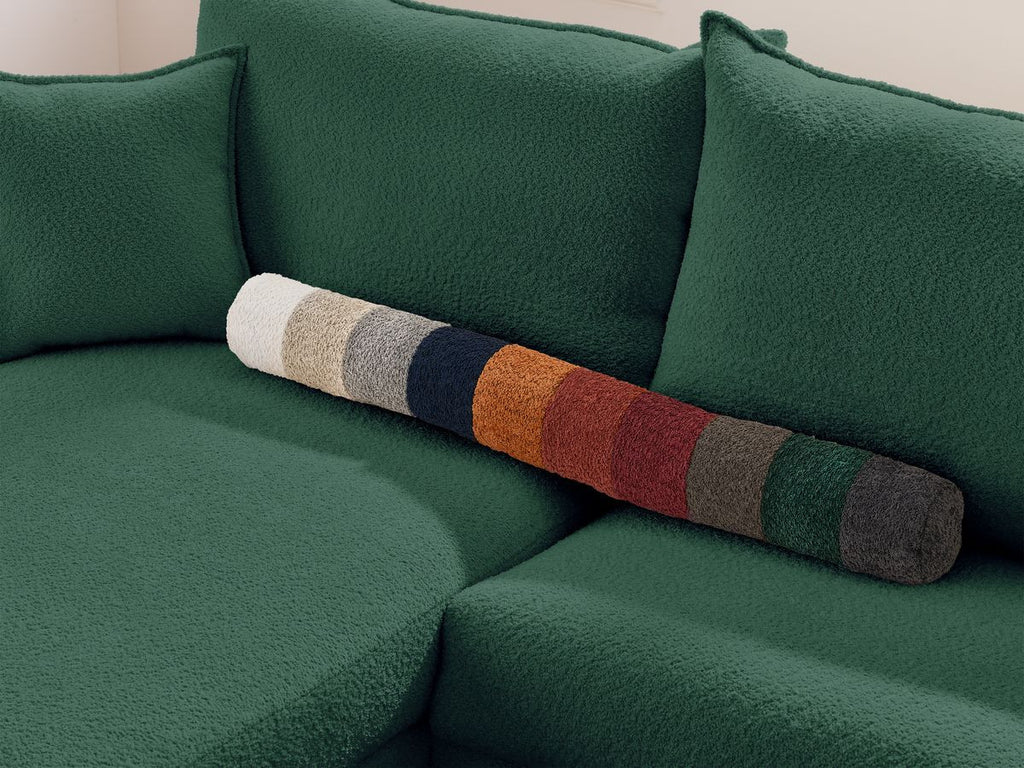 Augustin - Sofá esquinero reversible convertible con apertura exprés - Tejido bouclé