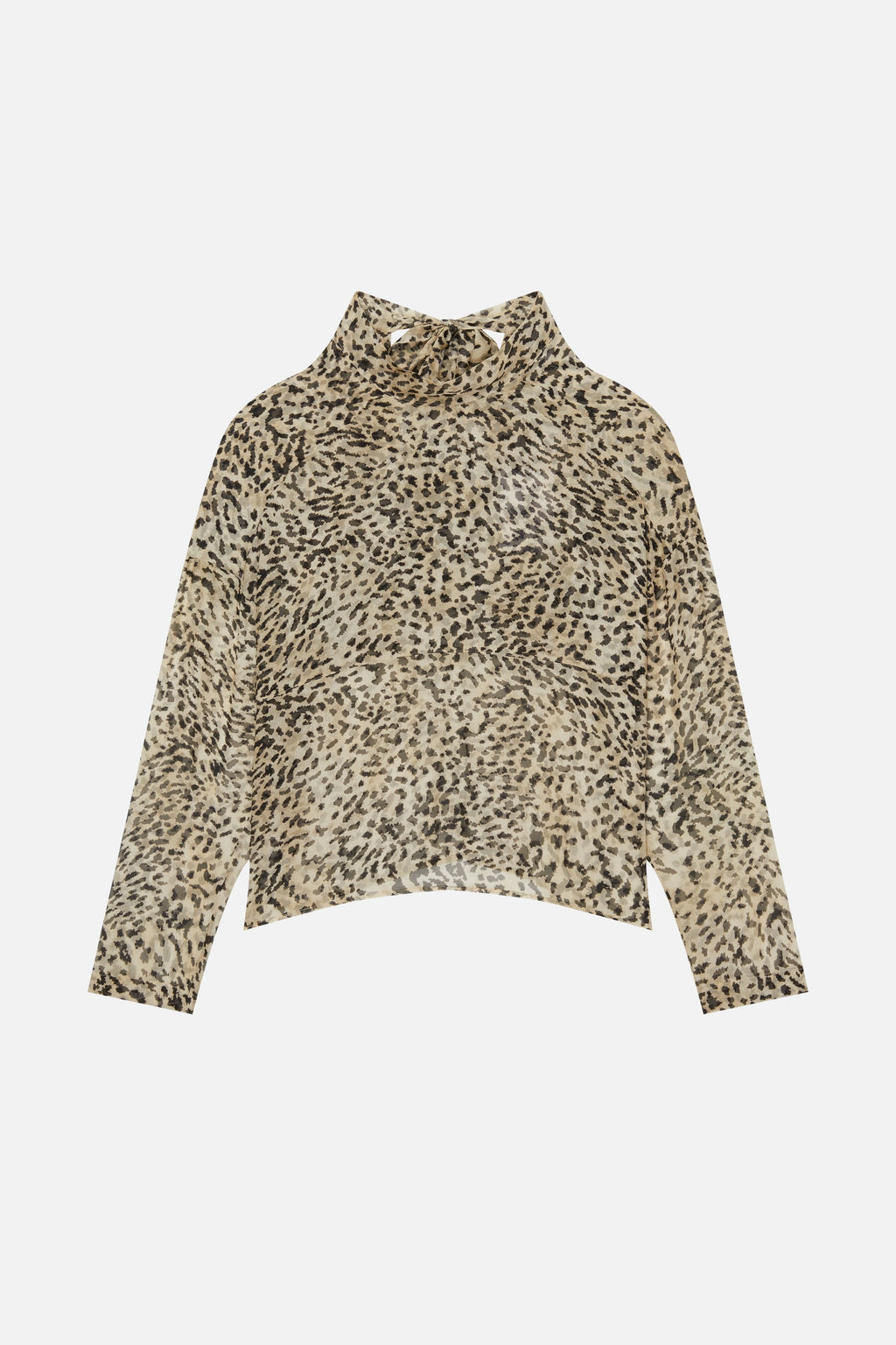 CHLOE ANIMAL CREAM BLOUSE