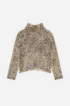 CHLOE ANIMAL CREAM BLOUSE