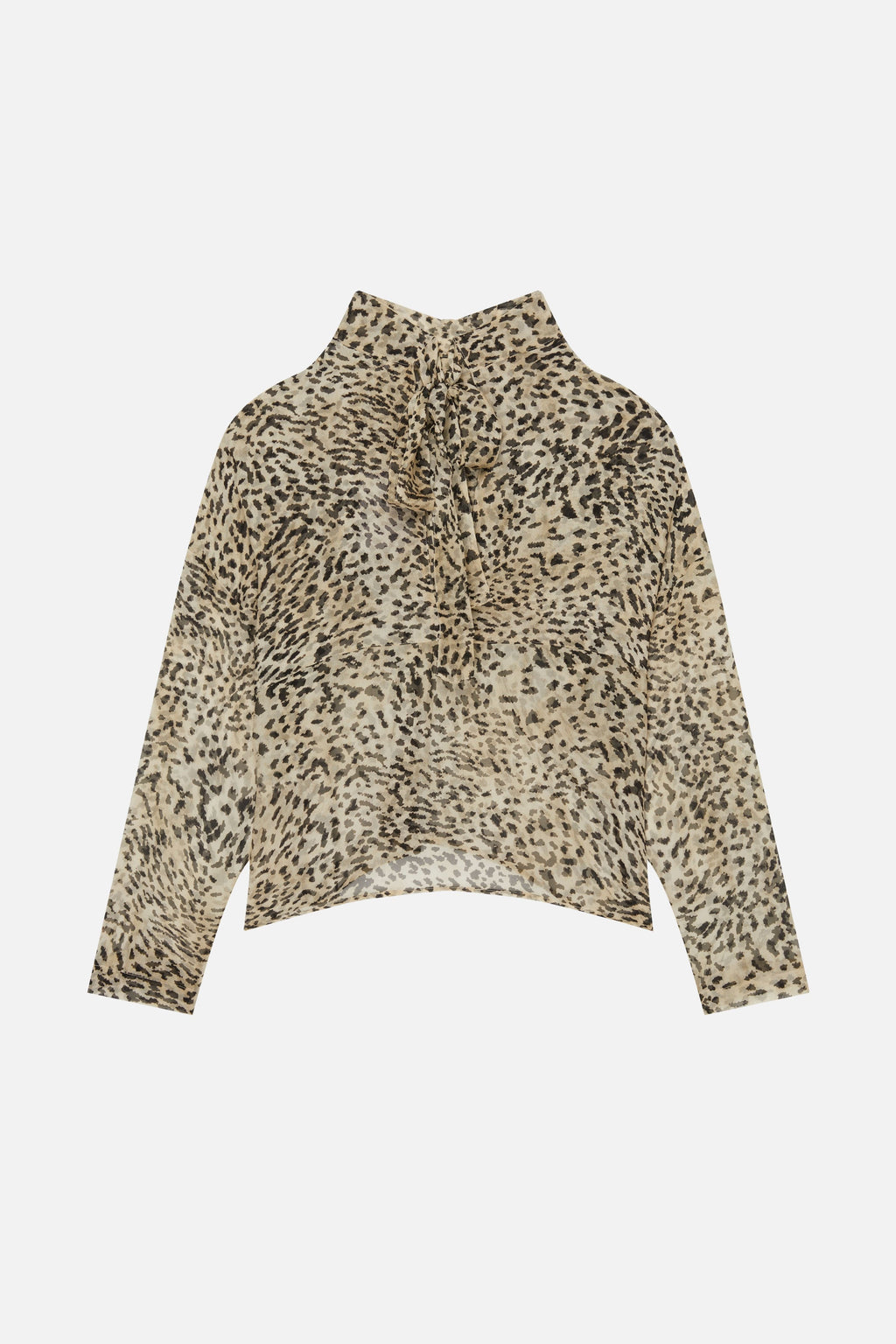 CHLOE ANIMAL CREAM BLOUSE
