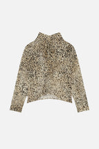 CHLOE ANIMAL CREAM BLOUSE