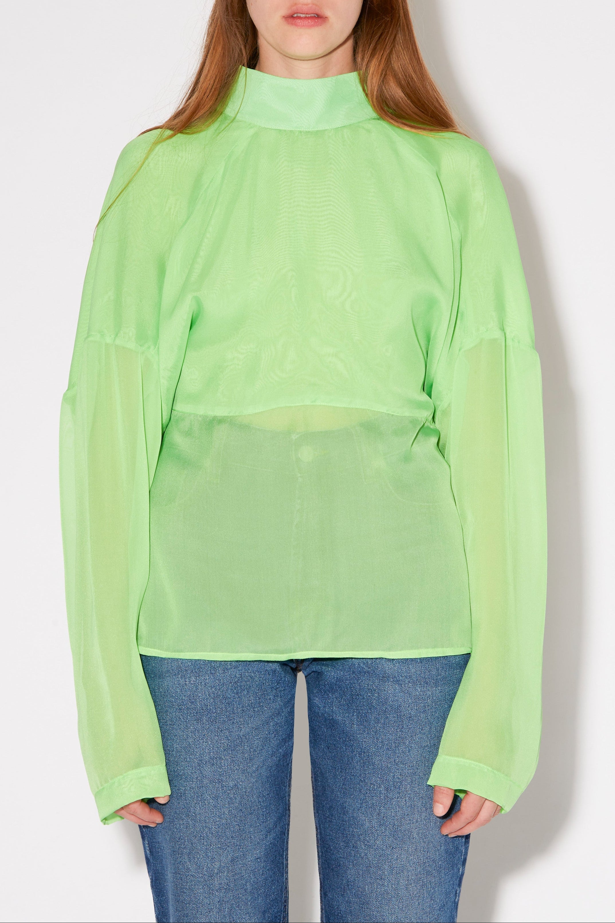 CHLOE ANIMAL CREAM BLOUSE