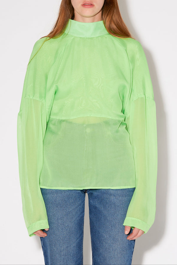 CREAM CHLOE ANIMAL BLOUSE
